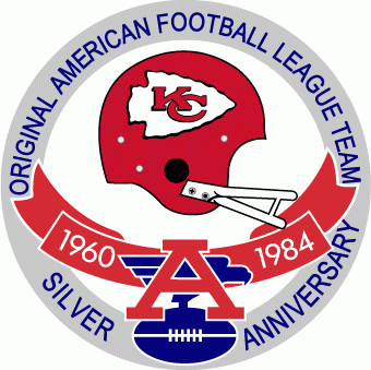 Kansas City Chiefs 1984 Anniversary Logo iron on paper